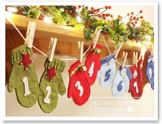 free advent calendar pattern pearl bead garland for christmas tree