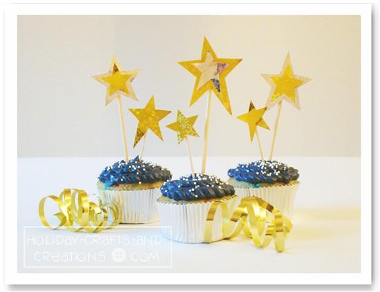 New Year Cupcakes Decoration Idea