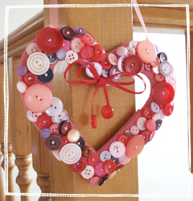 Craft Ideas  Buttons on Will Bring A Charming Look To Your Home For Valentine S Day And Can Be