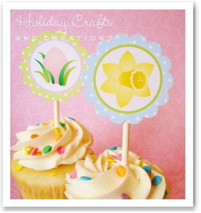 Craft Ideas Etsy on Easter Cupcake Toppers   Informed Is Forearmed