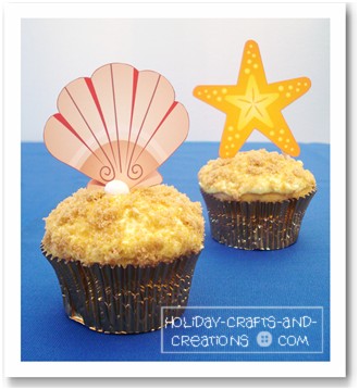 Craft Ideas Pregnancy on Cupcake Decorating Ideas Summertropicalshells Jpg