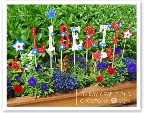 Craft Ideas Stars on Materials For Garden Craft Ideas Patriotic Yard Signs