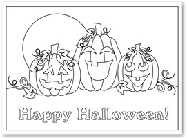 Free Coloring Sheets  Kids on Halloween Collage Haunted House