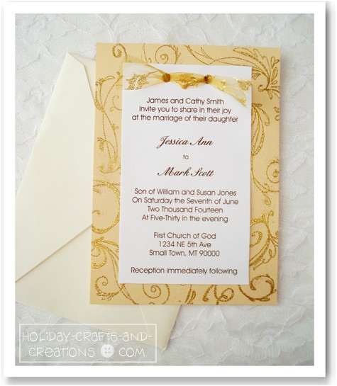 homemade wedding invitation ideas