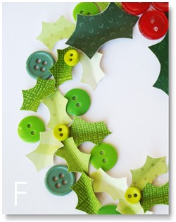 Homemade Christmas Card Ideas Wreath