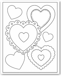 Valentines  Heart Coloring Pages on Coloring Pages  Valentines Day Coloring Pages  Hearts Coloring Pages