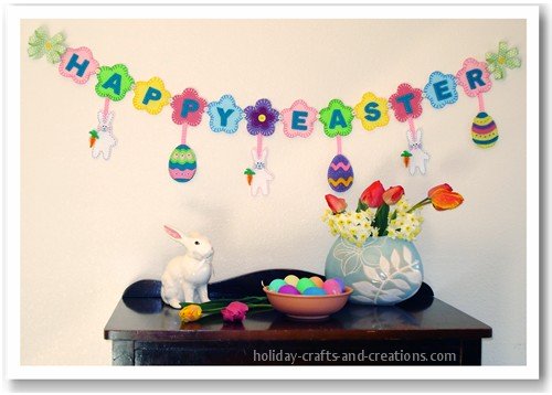 Easter craft ideas, easter garland Easter craft ideas, easter garland