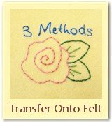 transfer designs onto felt