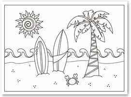 summer coloring sheets